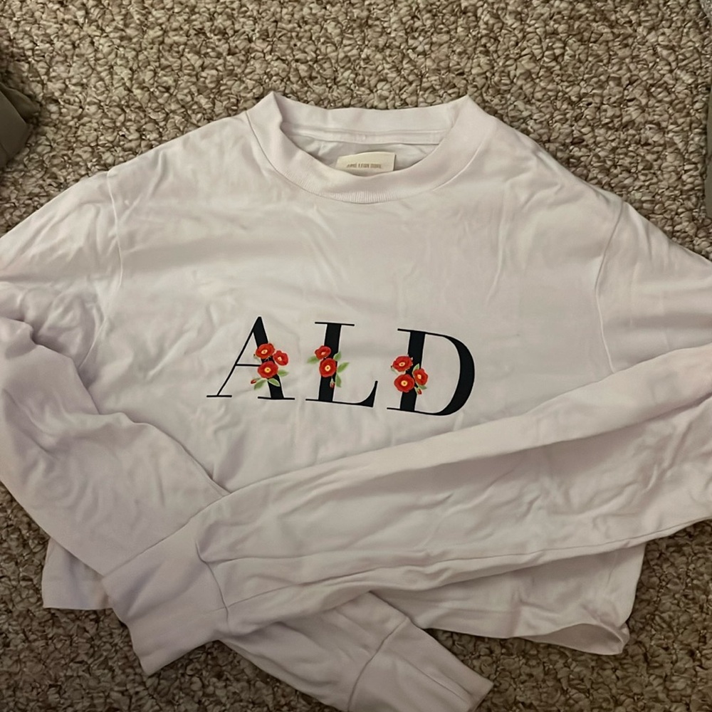 ALD Aime Leon Dore - cropped long-sleeve cotton tee